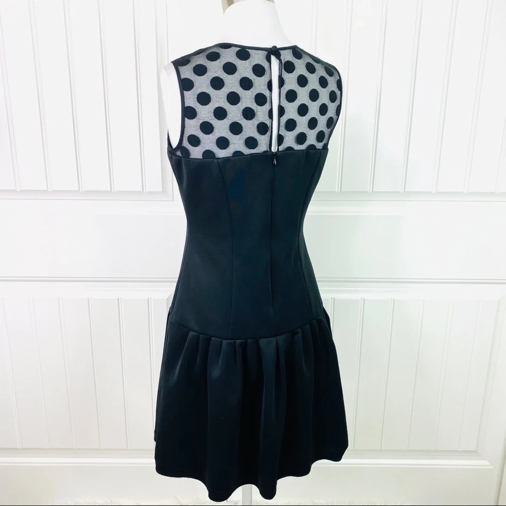 Eliza J Illusion Dot Drop Waist Mini Party Dress 4 - Picture 5 of 7